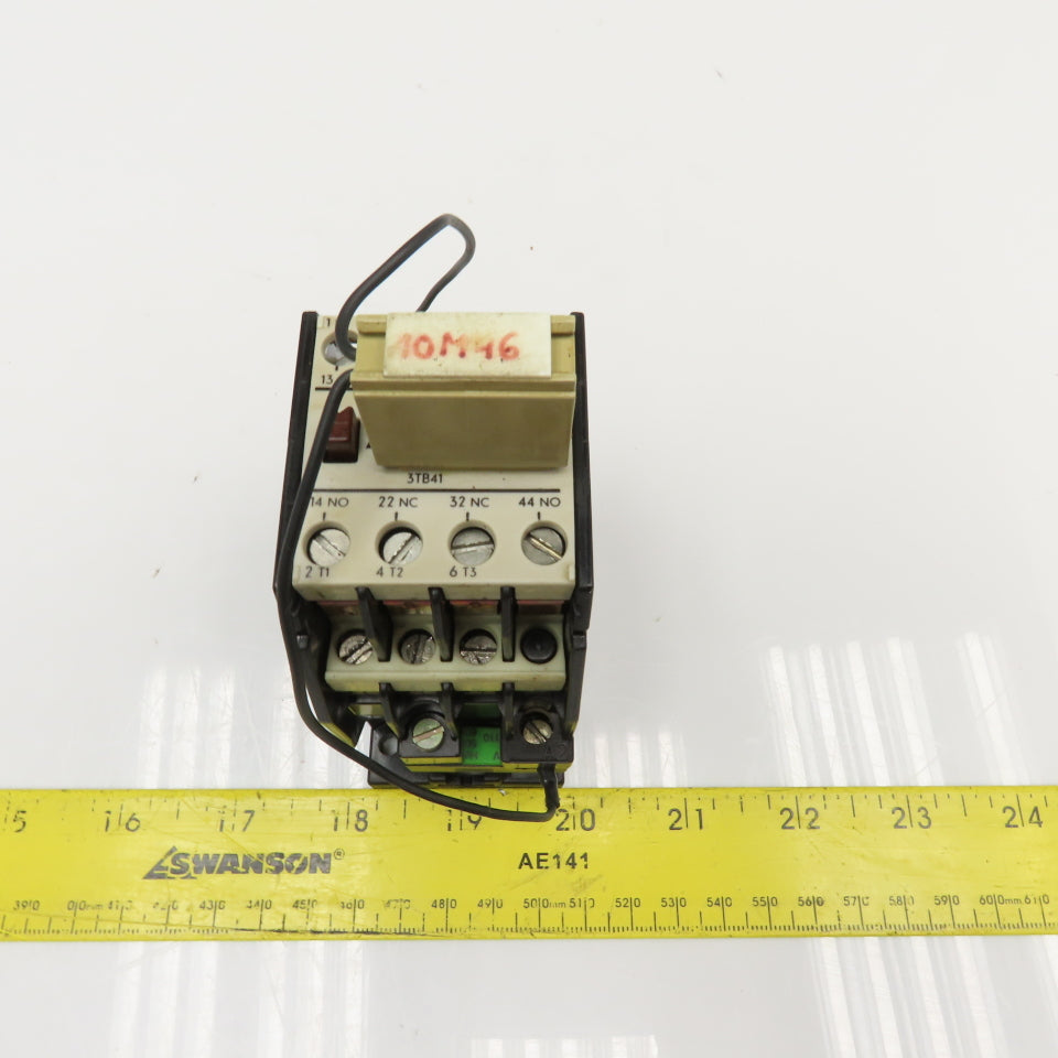 Siemens 3TB4117-0A Contactor Relay 600V 2NO 2NC Contacts 110/120V Coil