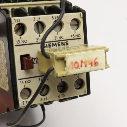 Siemens 3TB4117-0A Contactor Relay 600V 2NO 2NC Contacts 110/120V Coil