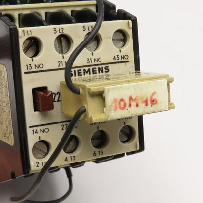 Siemens 3TB4117-0A Contactor Relay 600V 2NO 2NC Contacts 110/120V Coil
