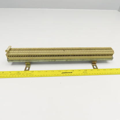 Weidmuller SAK2.5 Electrical Wire Terminal Block Lot Of 60 On Rail 18" OAL