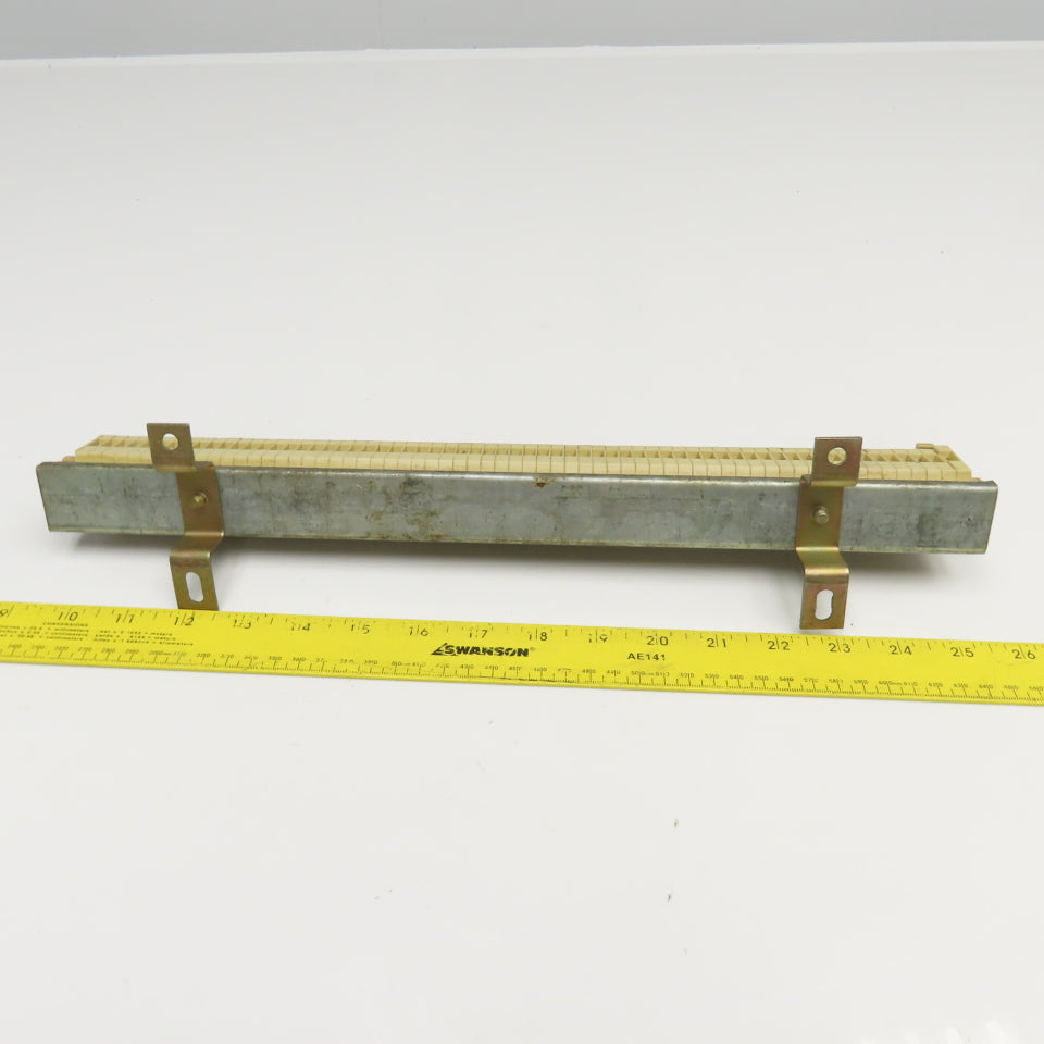 Weidmuller SAK2.5 Electrical Wire Terminal Block Lot Of 60 On Rail 18" OAL
