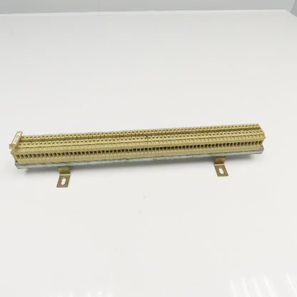 Weidmuller SAK2.5 Electrical Wire Terminal Block Lot Of 60 On Rail 18" OAL