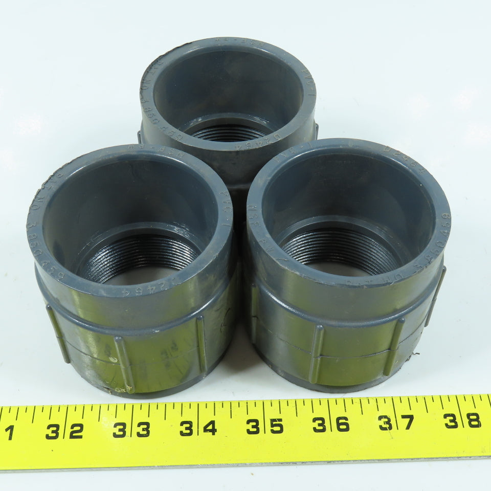 2" Female Adapter FNPT x Socket PVCI SCH80 Lot of 3
