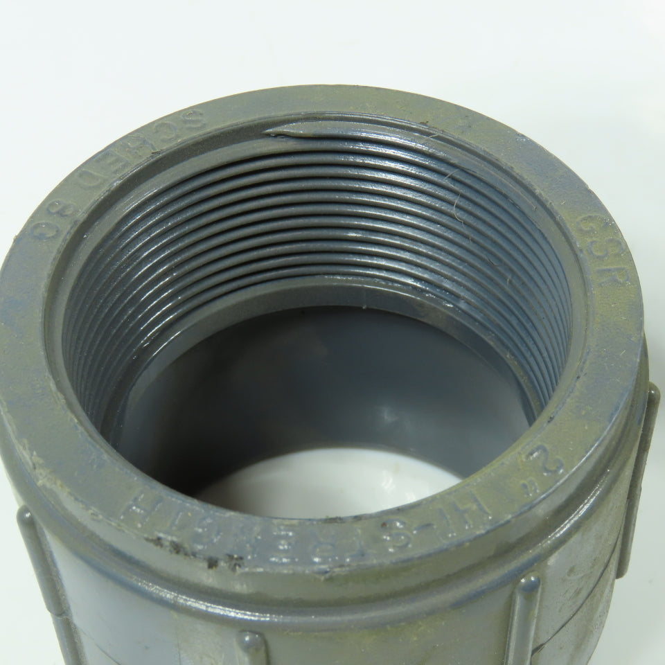 2" Female Adapter FNPT x Socket PVCI SCH80 Lot of 3