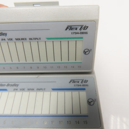 Allen Bradley 1794-IB16 1794-OB16 24VDC Flex I/O Modules Sink/Source Lot Of 2