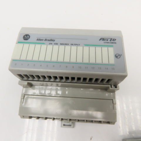 Allen Bradley 1794-IB16 1794-OB16 24VDC Flex I/O Modules Sink/Source Lot Of 2