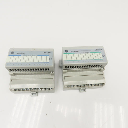 Allen Bradley 1794-IB16 1794-OB16 24VDC Flex I/O Modules Sink/Source Lot Of 2