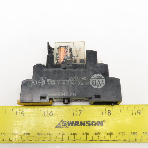 Allen Bradley 700-HN121 700-HK36Z24 120VAC Relay W/ Socket Base Lot Of 3