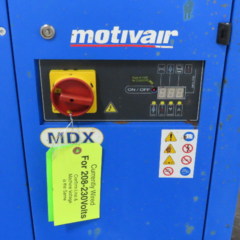 Motivair MDX Non-Cycling Refrigeration Compressed Air Dryer 220V 1PH
