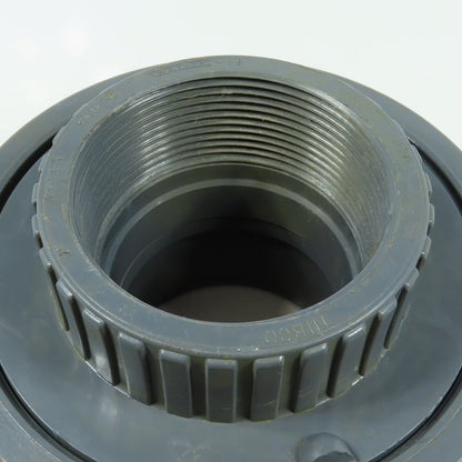 Nibco 3" Socket x FNPT Pipe Union SCH80 Gray PVCI Pipe Fitting