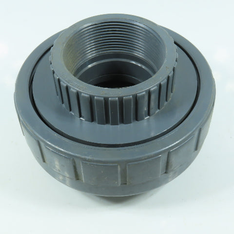 Nibco 3" Socket x FNPT Pipe Union SCH80 Gray PVCI Pipe Fitting