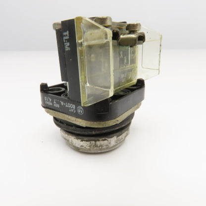 Allen Bradley 800T-AT 600V Push Button Switch Black Flush Lot Of 3