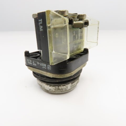 Allen Bradley 800T-AT 600V Push Button Switch Black Flush Lot Of 3