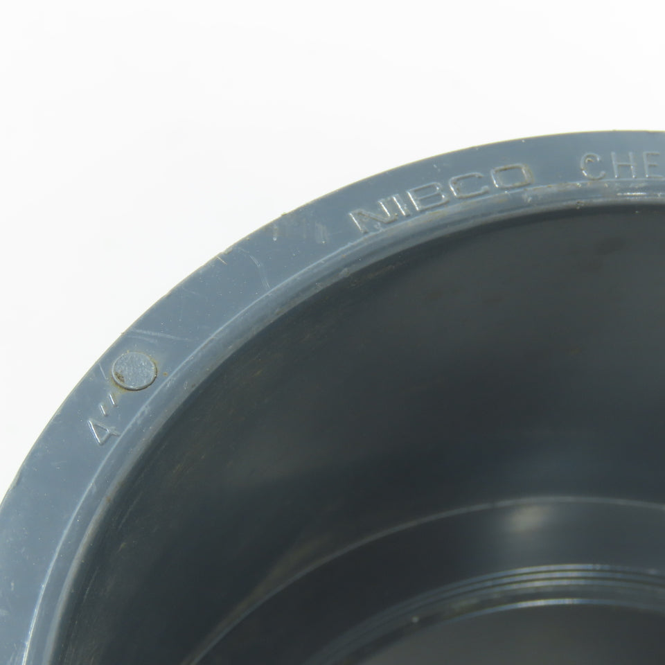Nibco 4" Male Thread Adapter MNPT x Socket  SCH80 Gray PVCI Pipe Fitting