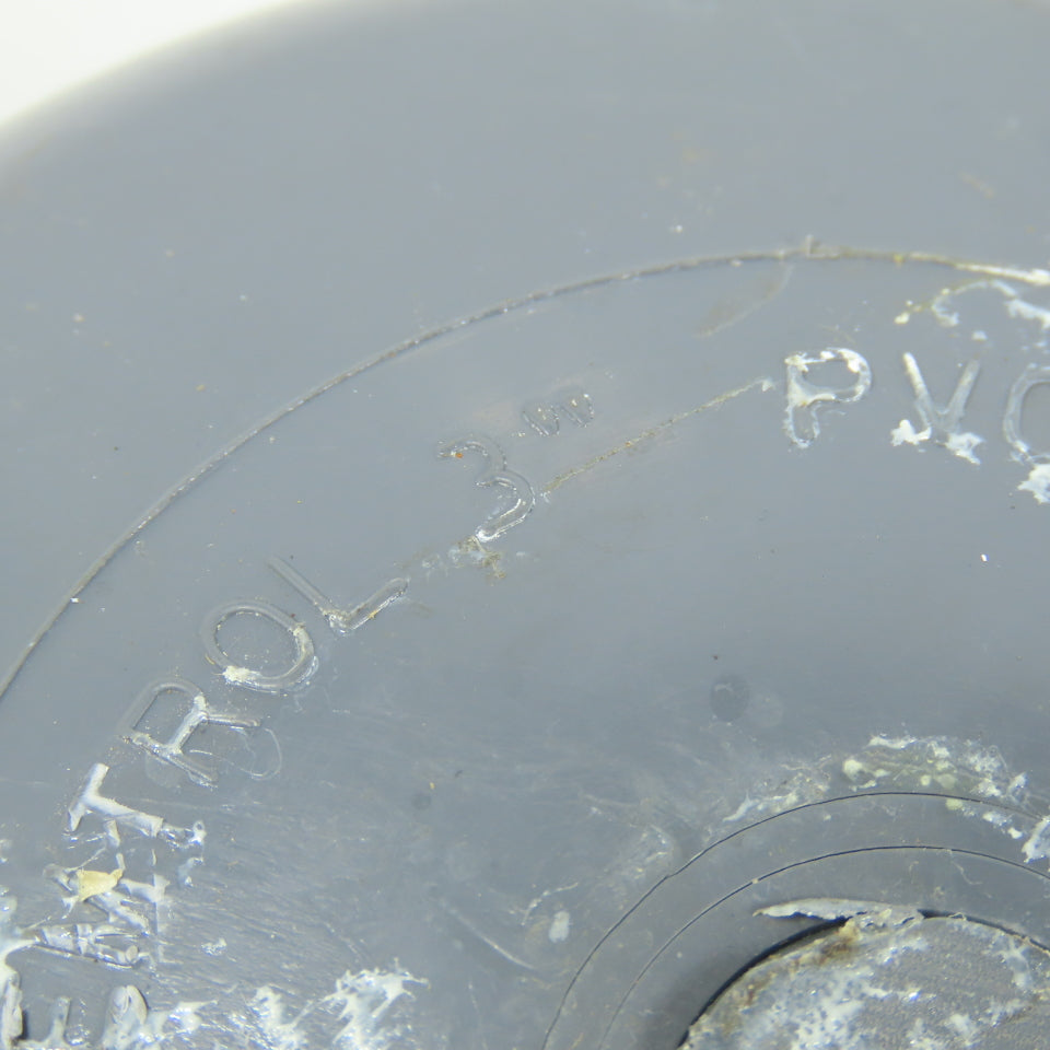 Nibco 3" NPT Threaded Cap SCH80 Gray PVCI Pipe Fitting Lot of 2