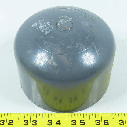 Nibco 3" NPT Threaded Cap SCH80 Gray PVCI Pipe Fitting Lot of 2