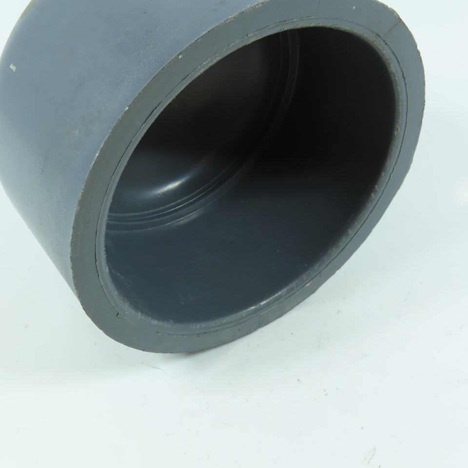 Nibco 4" Slip Socket Cap SCH80 Gray PVCI Pipe Fitting