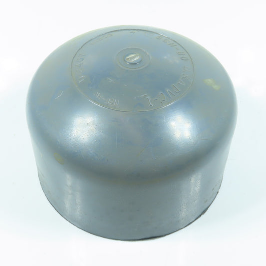Nibco 4" Slip Socket Cap SCH80 Gray PVCI Pipe Fitting