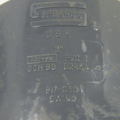 Spears 817-030 3" 45 Degree Elbow FNPT x FNPT SCH80 Gray PVCI Pipe Fitting Lot/2