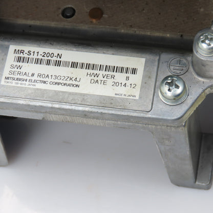 Mitsubishi MR-S11-200-N H/W Ver B Servo Drive Unit Rated Input 200-230V 17A 3PH