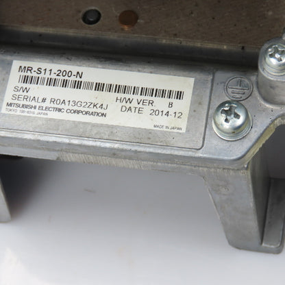 Mitsubishi MR-S11-200-N H/W Ver B Servo Drive Unit Rated Input 200-230V 17A 3PH