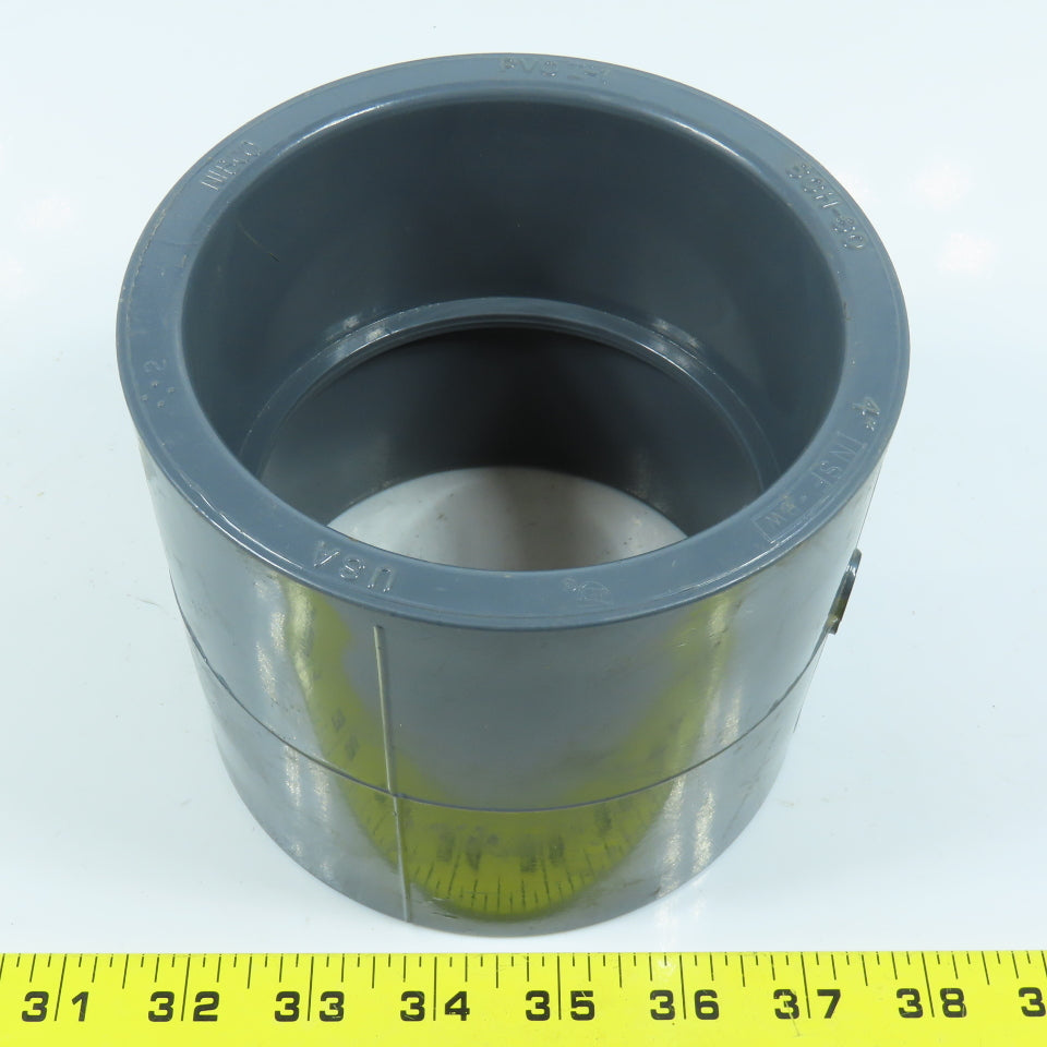 Nibco 4" Socket Slip Coupling SCH80 Gray PVCI Pipe Fitting Lot of 2