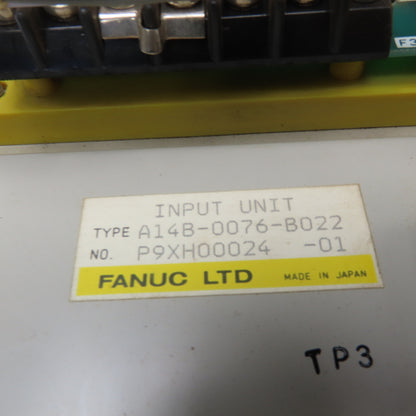 Fanuc A14B-0076-B022 Input Unit 200/220V