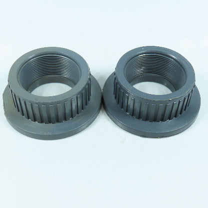 2" Female Threaded End Connector Gray PVC For Ball Valve Or Pipe Union Lot/2