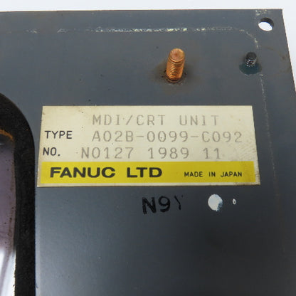 Fanuc A02B-0099-C092 MDI/CRT Operator Keyboard Screen Cover Assembly