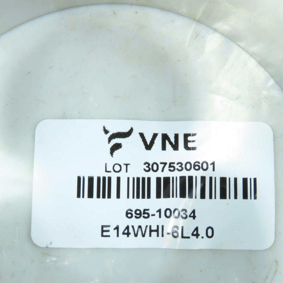 VNE E14WHI-6L4.0 4" E-Line Clamp Long Ferrule 316L Sanitary Stainless Steel