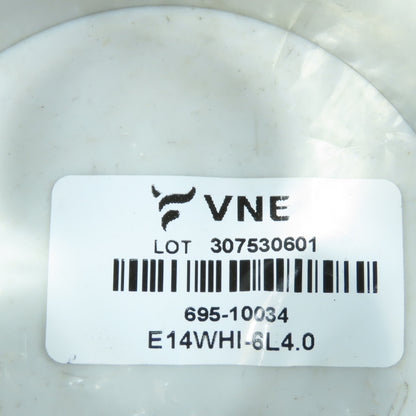 VNE E14WHI-6L4.0 4" E-Line Clamp Long Ferrule 316L Sanitary Stainless Steel