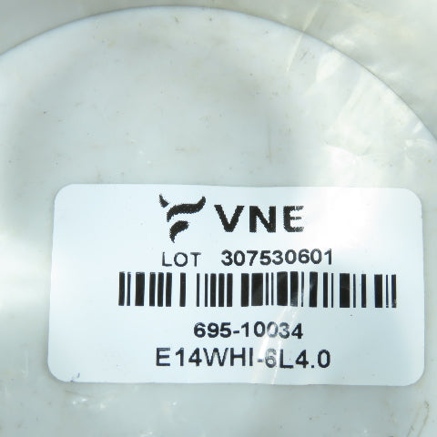 VNE E14WHI-6L4.0 4" E-Line Clamp Long Ferrule 316L Sanitary Stainless Steel