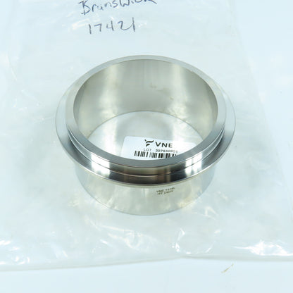 VNE E14WHI-6L4.0 4" E-Line Clamp Long Ferrule 316L Sanitary Stainless Steel