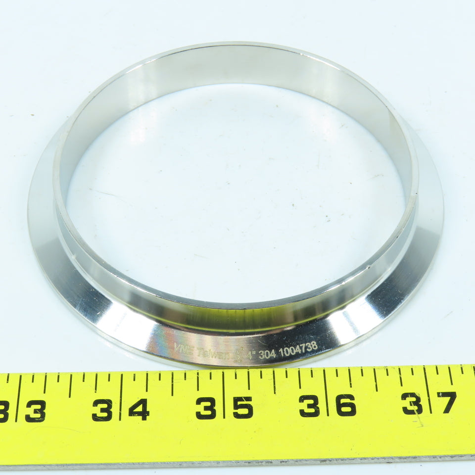 VNE EG2CS4.0 4" Tri Clamp Welding Ferrule 304 Sanitary Stainless Steel Lot of 2