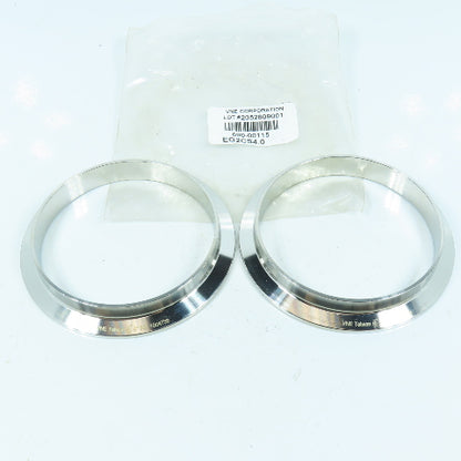 VNE EG2CS4.0 4" Tri Clamp Welding Ferrule 304 Sanitary Stainless Steel Lot of 2