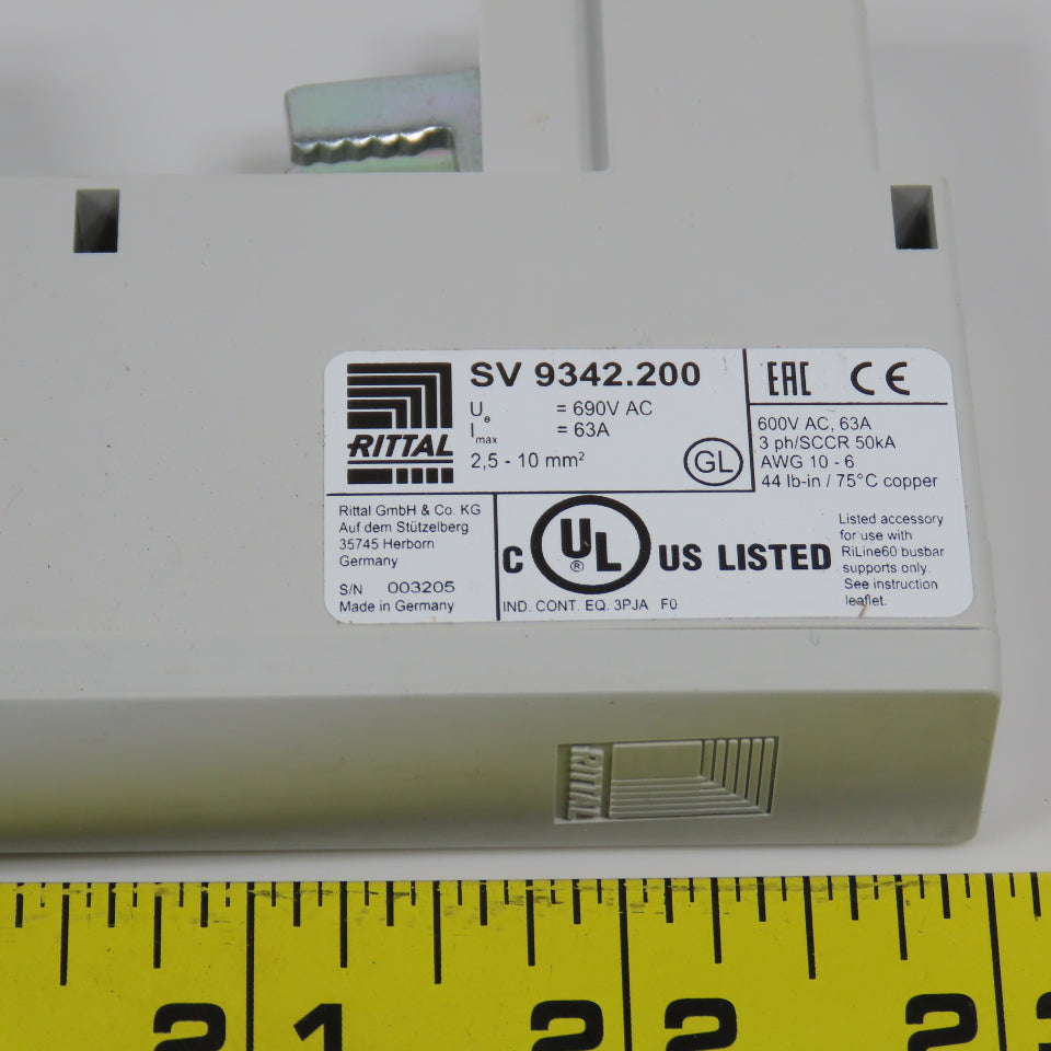 Device Adapter Rittal Rittal SV 9342.200 Connection Adapter 63A 690V 3-Pin 2.5-10mm ...