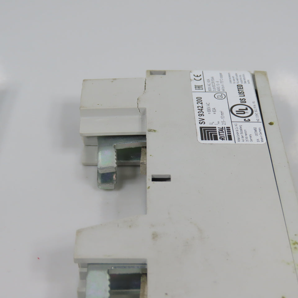 Rittal SV 9342.200 Connection Adapter 63A 690V 3-Pin 2.5-10mm Lot Of 2