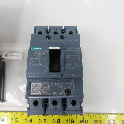 Siemens 3VA5160-4EC31-0AA0 60A Molded Case Circuit Breaker 600V Adjustable Trip