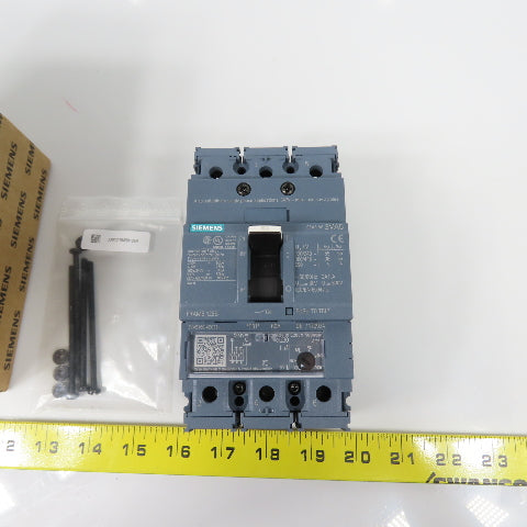 Siemens 3VA5160-4EC31-0AA0 60A Molded Case Circuit Breaker 600V Adjustable Trip