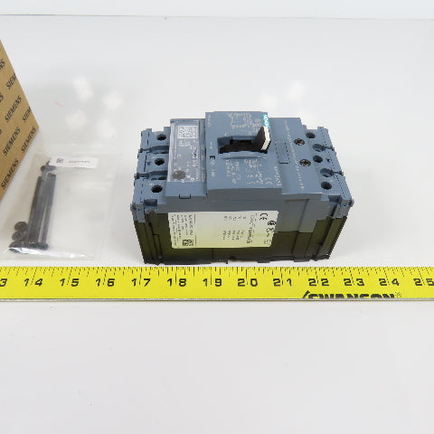 Siemens 3VA5160-4EC31-0AA0 60A Molded Case Circuit Breaker 600V Adjustable Trip