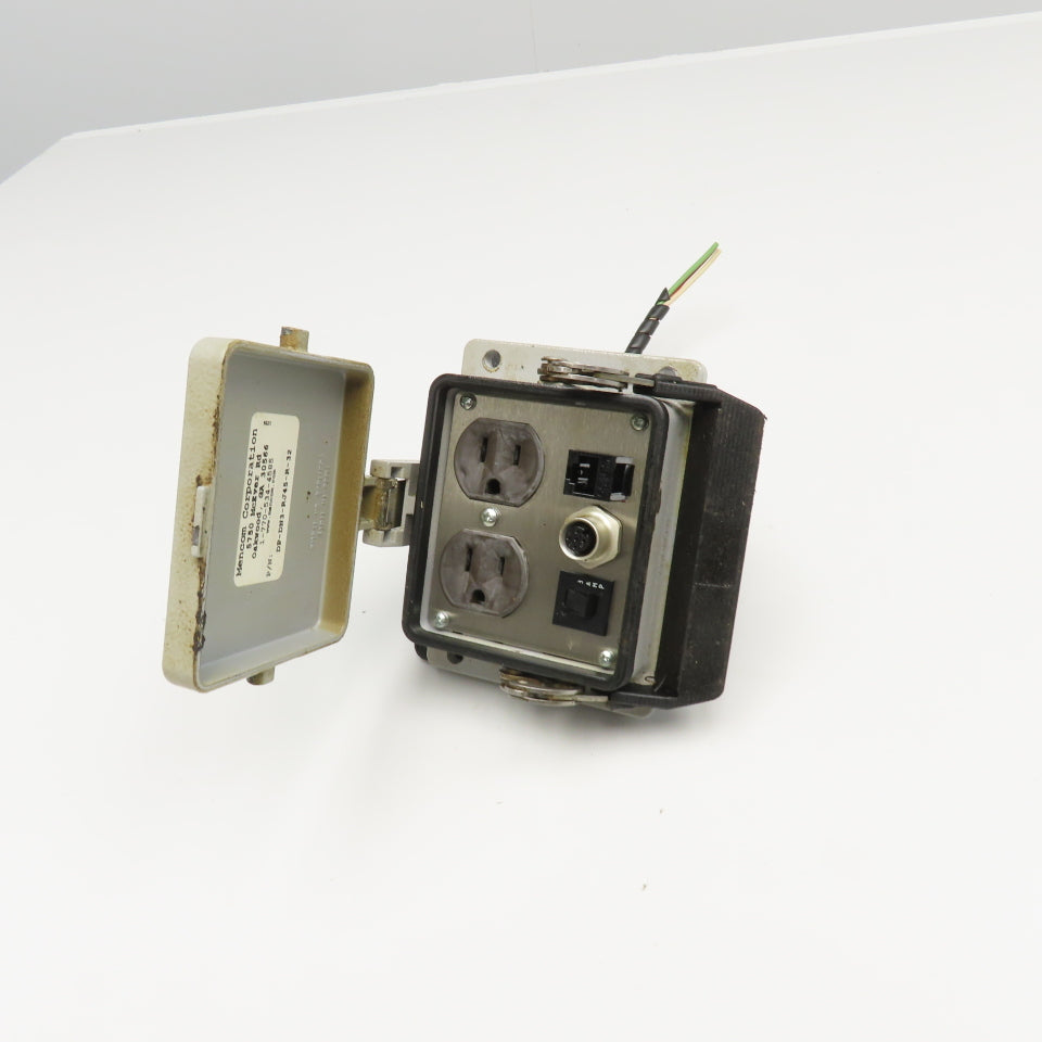 Mencom DP-DN3-RJ45-R-32 115V Receptacle CAT5-E Programming Panel Interface 3A