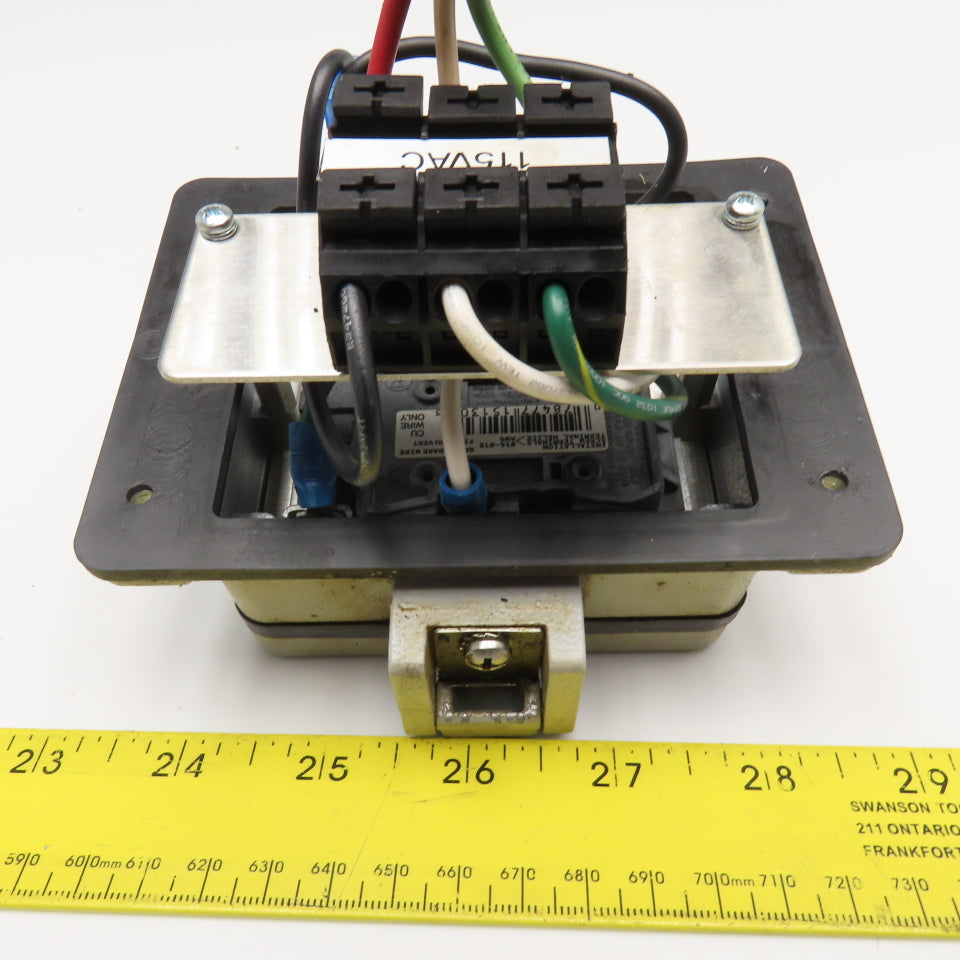 Mencom DP-DN3-RJ45-R-32 115V Receptacle CAT5-E Programming Panel Interface 3A