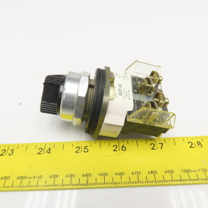Allen Bradley 800T-H2 2 Position Selector Switch 600V