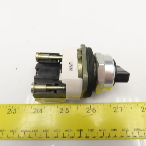 Allen Bradley 800T-H2 2 Position Selector Switch 600V