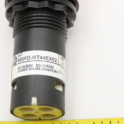 Allen Bradley 800FD-MT44EX02 300V Emergency Stop EMO Switch Twist Release