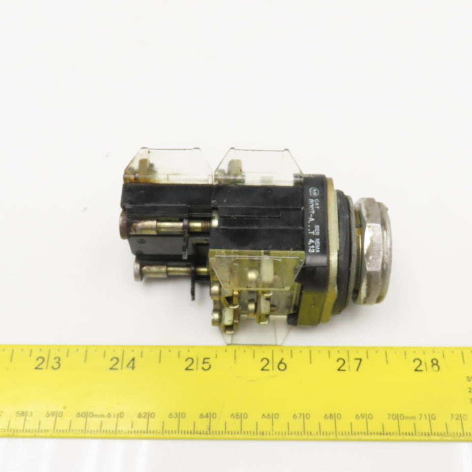 Allen Bradley 800T-A 600V Push Button Switch Black