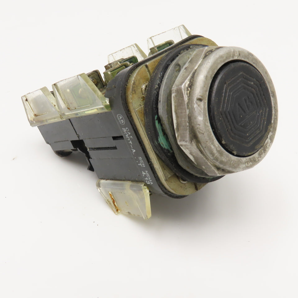 Allen Bradley 800T-A 600V Push Button Switch Black