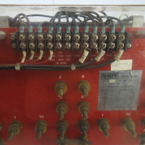 Shape W9628 44.6kVA Machine Transformer HV 190-480V LV 220Y-200-100V 3PH