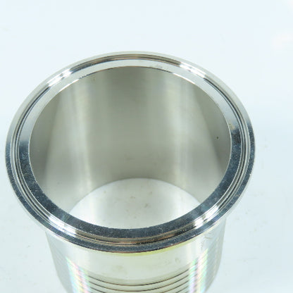 VNE 3" Tri Clamp Hose Barb Adapter 304L Sanitary Stainless Steel