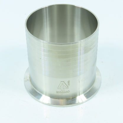 VNE 3" Tri Clamp Hose Barb Adapter 304L Sanitary Stainless Steel